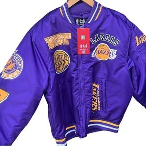 Purple Bomber Laker Jacket